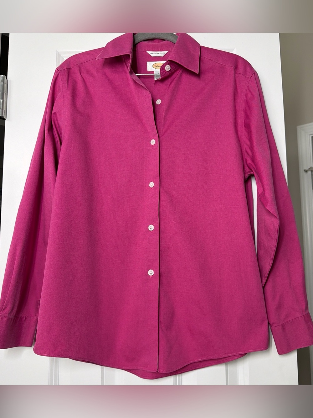 Talbots Fuchsia Button-Up Shirt
